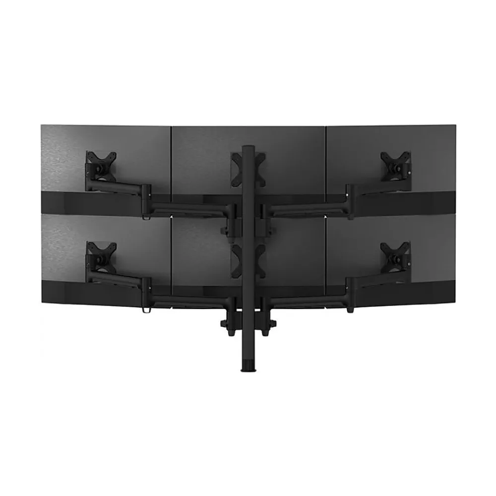 Sale Atdec Adjustable Six-Arm Monitor Mount, Up to 24" Monitor, Black (AWMS-6-13717-H-B)