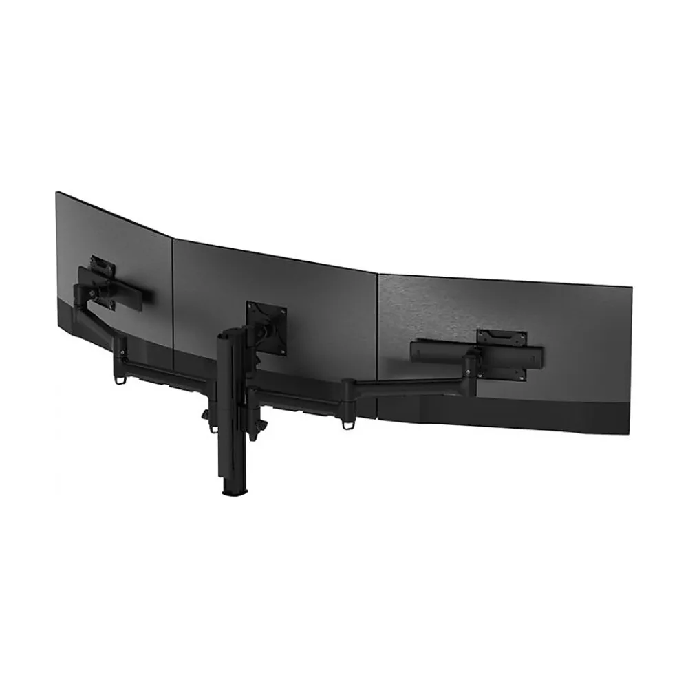 Best Atdec Adjustable Triple-Arm Monitor Mount, Up to 30" Monitor, Black (AWMS-3-137S4-H-B)