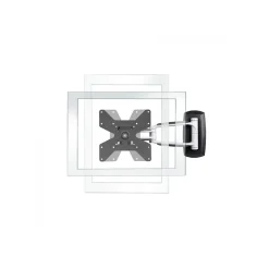 Atdec Adjustable Wall Mount for Monitors up to 55 lbs., Silver (TH-1040-VFM)