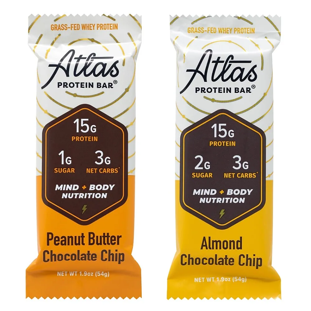 Atlas Gluten Free Chocolate Protein Bar, 1.9 oz., 10 Bars/Box 2/Box (600-02138)