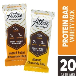 Atlas Gluten Free Chocolate Protein Bar, 1.9 oz., 10 Bars/Box 2/Box (600-02138)
