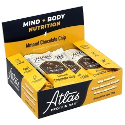 Atlas Gluten Free Chocolate Protein Bar, 1.9 oz., 10 Bars/Box 2/Box (600-02138)