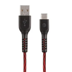 Charge and Sync USB to Type-C Cable, 4 ft., Red (TCB04-RED)<AT&T Sale