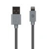 PVC Charge and Sync Lightning Cable, 4 ft., Gray (PVLC1-GRY)<AT&T Clearance