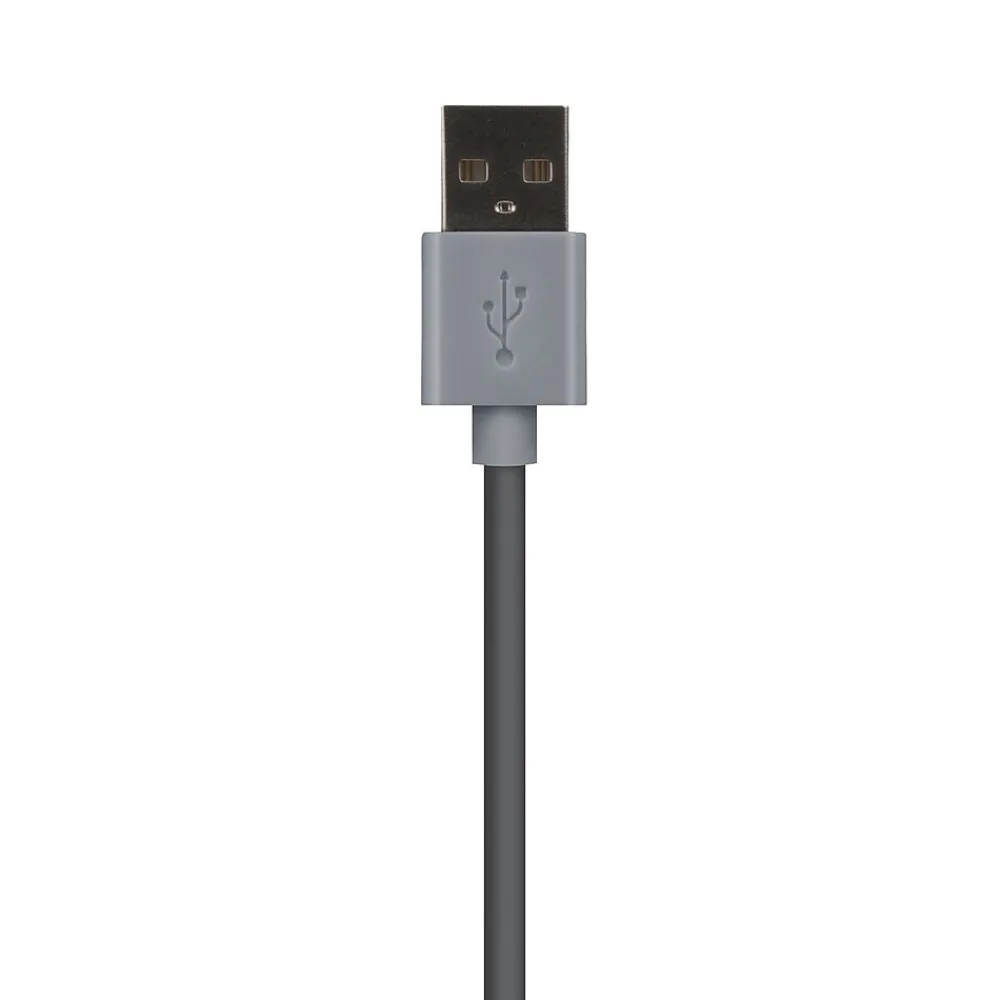PVC Charge and Sync Lightning Cable, 10 ft., Gray, (PVLC10-GRY)<AT&T Sale