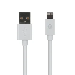 PVC Charge and Sync Lightning Cable, 4 ft., White (PVLC1-WHT)<AT&T Hot