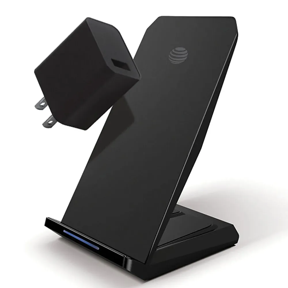 Wireless Charging Stand with Quick Charge 3.0 Rapid Charger, Black (CETWCS10)<AT&T Outlet