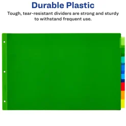 Dividers|Avery Big Tab Insertable Plastic Dividers for 11