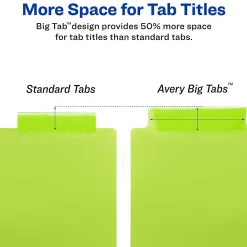 Dividers|Avery Big Tab Insertable Plastic Dividers for 11