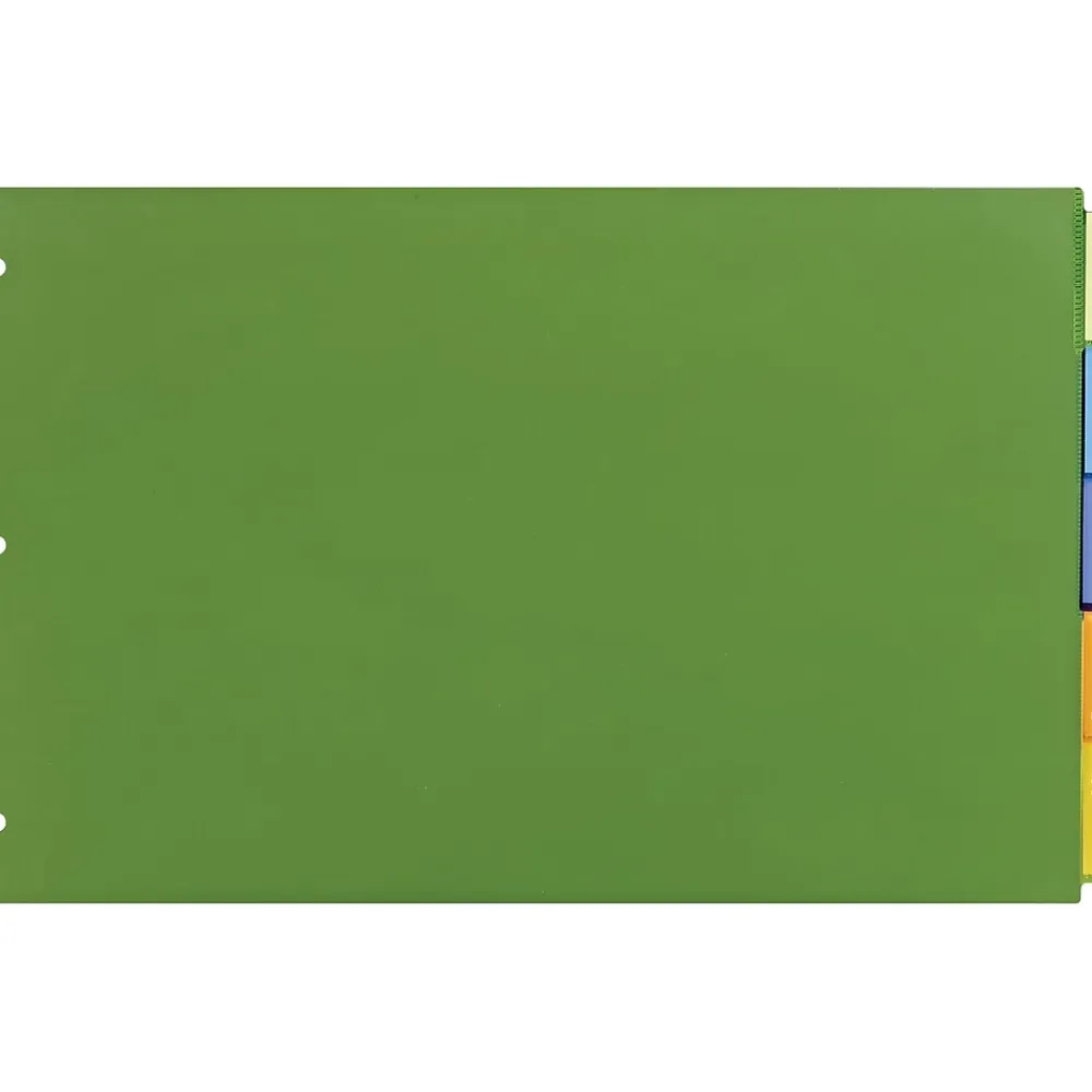 Dividers|Avery Big Tab Insertable Plastic Dividers, 5 Tabs, Assorted Colors (11178)