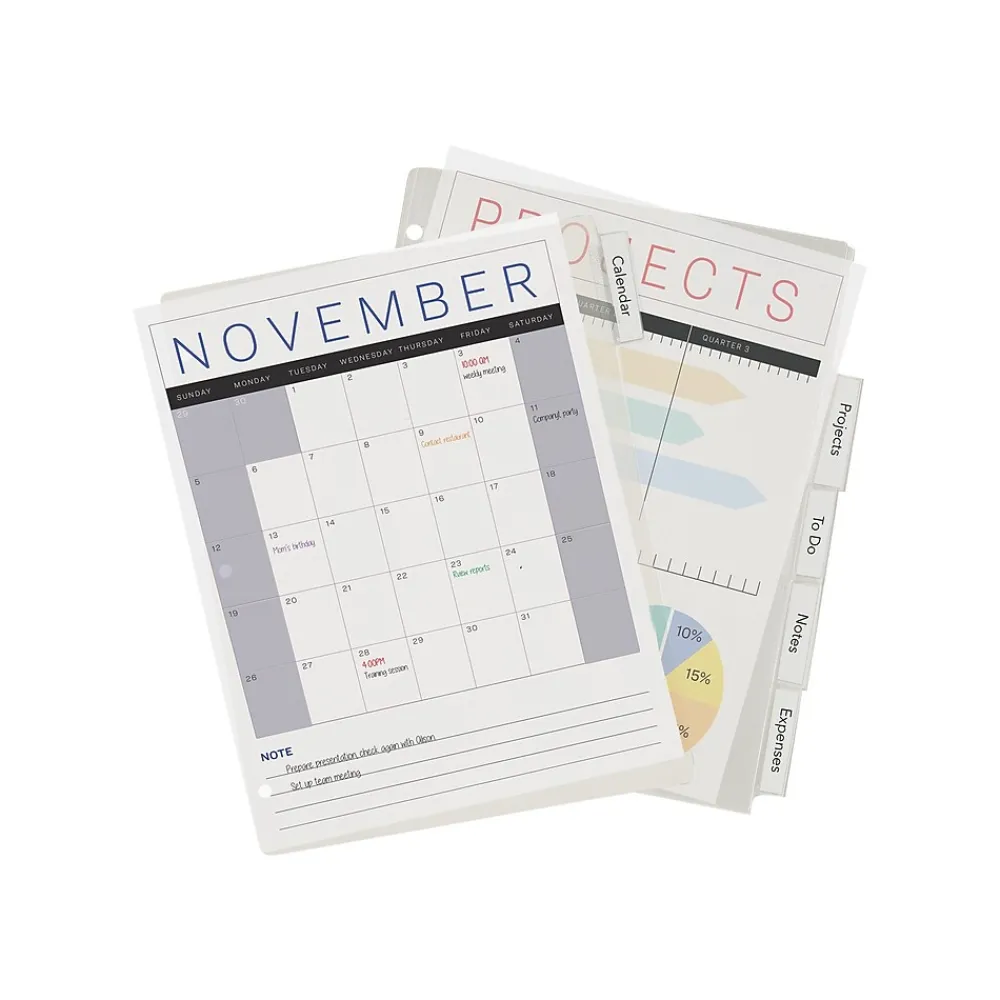 Dividers|Avery Big Tab Insertable Plastic Dividers, 5 Tab, Clear (11835)