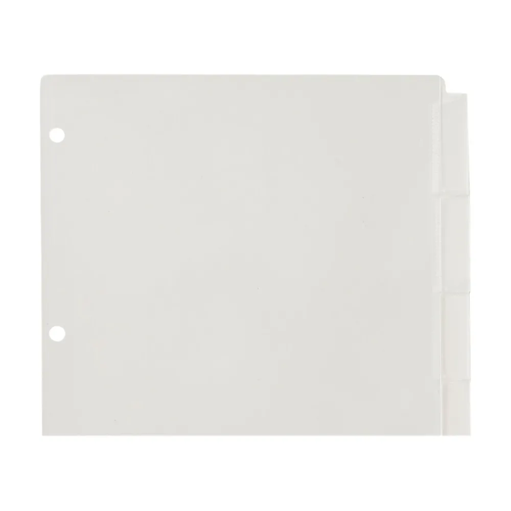 Dividers|Avery Big Tab Insertable Plastic Dividers, 5 Tab, Clear (11835)