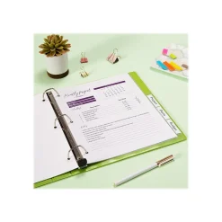Dividers|Avery Big Tab Insertable Plastic Dividers, 5 Tab, Clear (11835)
