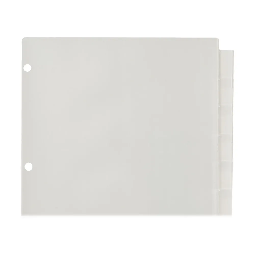 Dividers|Avery Big Tab Insertable Plastic Dividers, 8 Tab, Clear (11836)