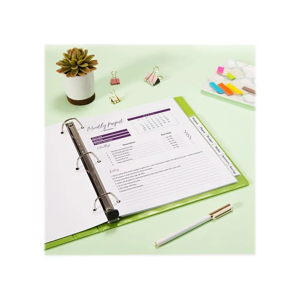 Dividers|Avery Big Tab Insertable Plastic Dividers, 8 Tab, Clear (11836)