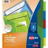 Dividers|Avery Big Tab Insertable Plastic Dividers with 2 Pockets, 5 Tabs, Multicolor (11906)