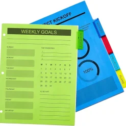 Dividers|Avery Big Tab Insertable Plastic Divider, 5 Tabs, Multicolor, 1 Set (11900)