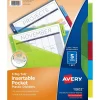 Dividers|Avery Big Tab Insertable Plastic Divider, 5 Tabs, Multicolor, 1 Set (11902)