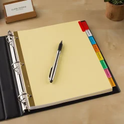 Dividers|Avery Big Tab Insertable Paper Divider, 8 Tabs, Multicolor, 1 Set (11111)