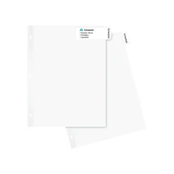 Dividers|Avery Big Tab Printable Divider, 8-Tab, White (14437)