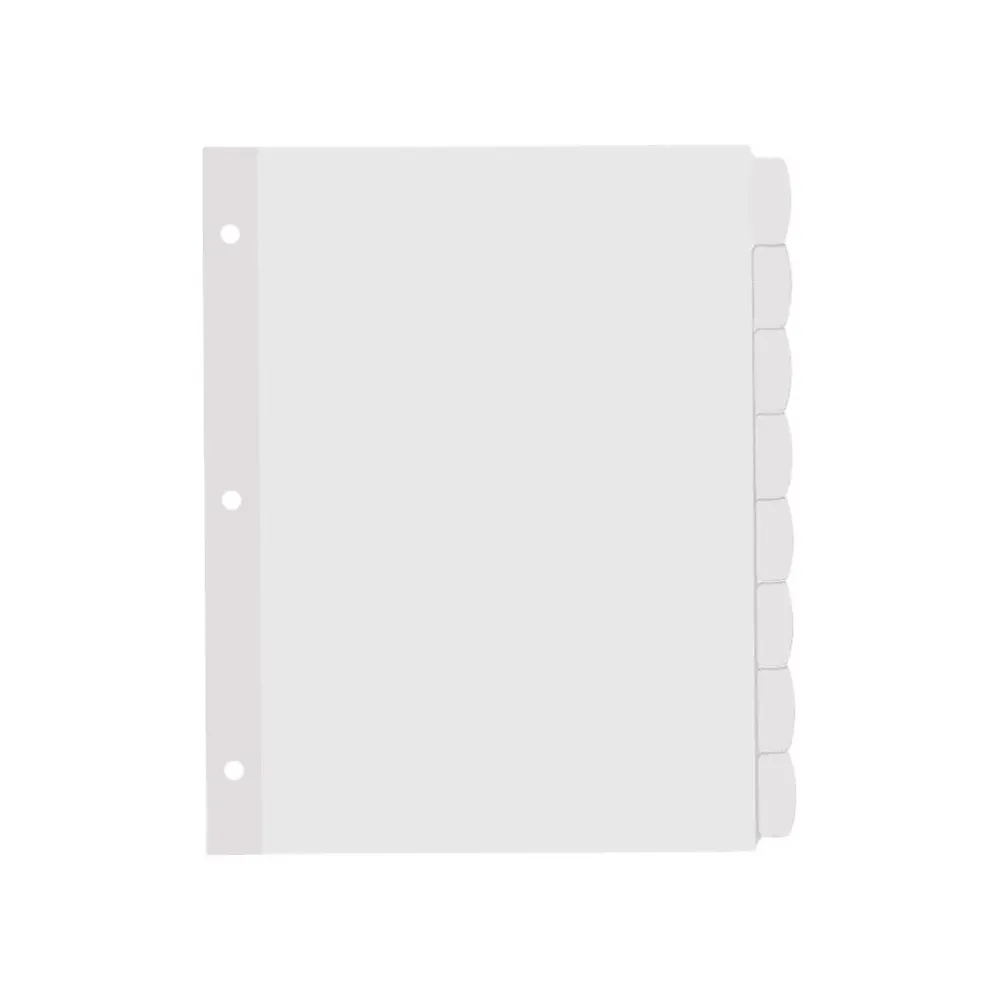 Dividers|Avery Big Tab Printable Paper Dividers with White Labels, 8 Tabs, 20 Sets/Pack (11435)