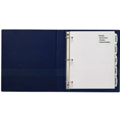 Dividers|Avery Big Tab Printable Paper Dividers with Large White Labels, 5 Tabs, White, 20 Sets/Pack (14440)