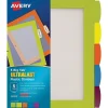 Dividers|Avery Big Tab Ultralast Plastic Dividers with White Tab Labels, 5 Tabs, Multicolor (24900)