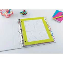 Dividers|Avery Big Tab Ultralast Plastic Dividers with White Tab Labels, 5 Tabs, Multicolor (24900)