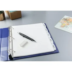 Dividers|Avery Big Tab Write & Erase Plastic Dividers, 5 Tabs, White (16370)