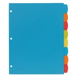 Dividers|Avery Big Tab Write & Erase Plastic Divider, 8 Tabs, Multicolor, 1 Set (16130)
