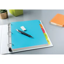 Dividers|Avery Big Tab Write & Erase Plastic Dividers, 5 Tabs, Bright Multicolor (16129)