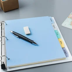 Dividers|Avery Big Tab Write & Erase Plastic Dividers, 5 Tabs, Multicolor (16170)