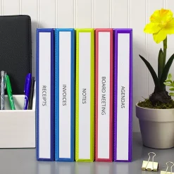 Dividers|Avery Binder Spine Inserts, For 1 Inch Ring Binders, 40 Cardstock View Binder Spine ID Inserts (89103)