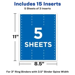 Dividers|Avery Binder Spine Inserts, 3