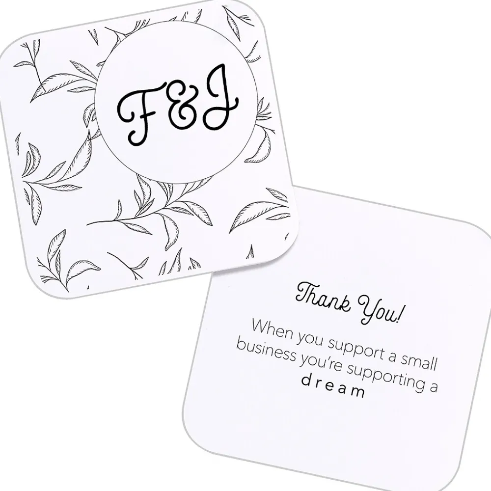 Business Cards*Avery Clean Edge Laser Square Cards with Rounded Corners, 2 1/2" x 2 1/2", White, 20 Sheets/Pack, 180 Cards/Pack (35703)