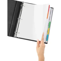 Dividers|Avery Clear Easy View Plastic Dividers, 5 Tabs, Multicolor (16740)