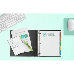 Dividers|Avery Clear Easy View Plastic Dividers, 8 Tabs, Multicolor (16741)