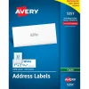 New Avery Copier Address Labels, 1" x 2-13/16", White, 3300 Labels/Box (5351)