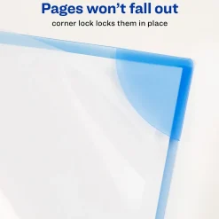 Pocket Folders|Avery Corner Lock Smooth Presentation Folder with Fasteners, Assorted, 6/Pack (72262)