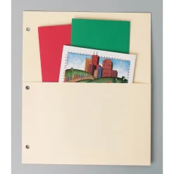 Dividers|Avery Double Pocket Paper Dividers, Untabbed, Manila, 5 Dividers/Pack (03075)