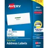 Labels|Avery Easy Peel Inkjet Address Labels, 1-1/3" x 4", White, 1,400 Labels/Box (8462)