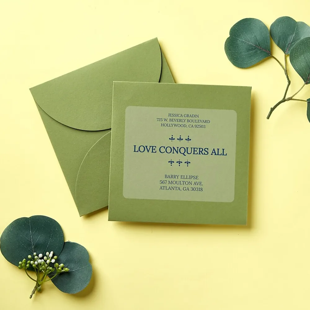 Hot Avery Easy Peel Inkjet Shipping Labels, 3-1/3" x 4", Clear, 60 Labels/Pack (18664)