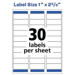 Outlet Avery Easy Peel Laser Address Labels, 1