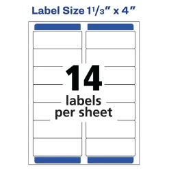 Sale Avery Easy Peel Laser Address Labels, 1-1/3