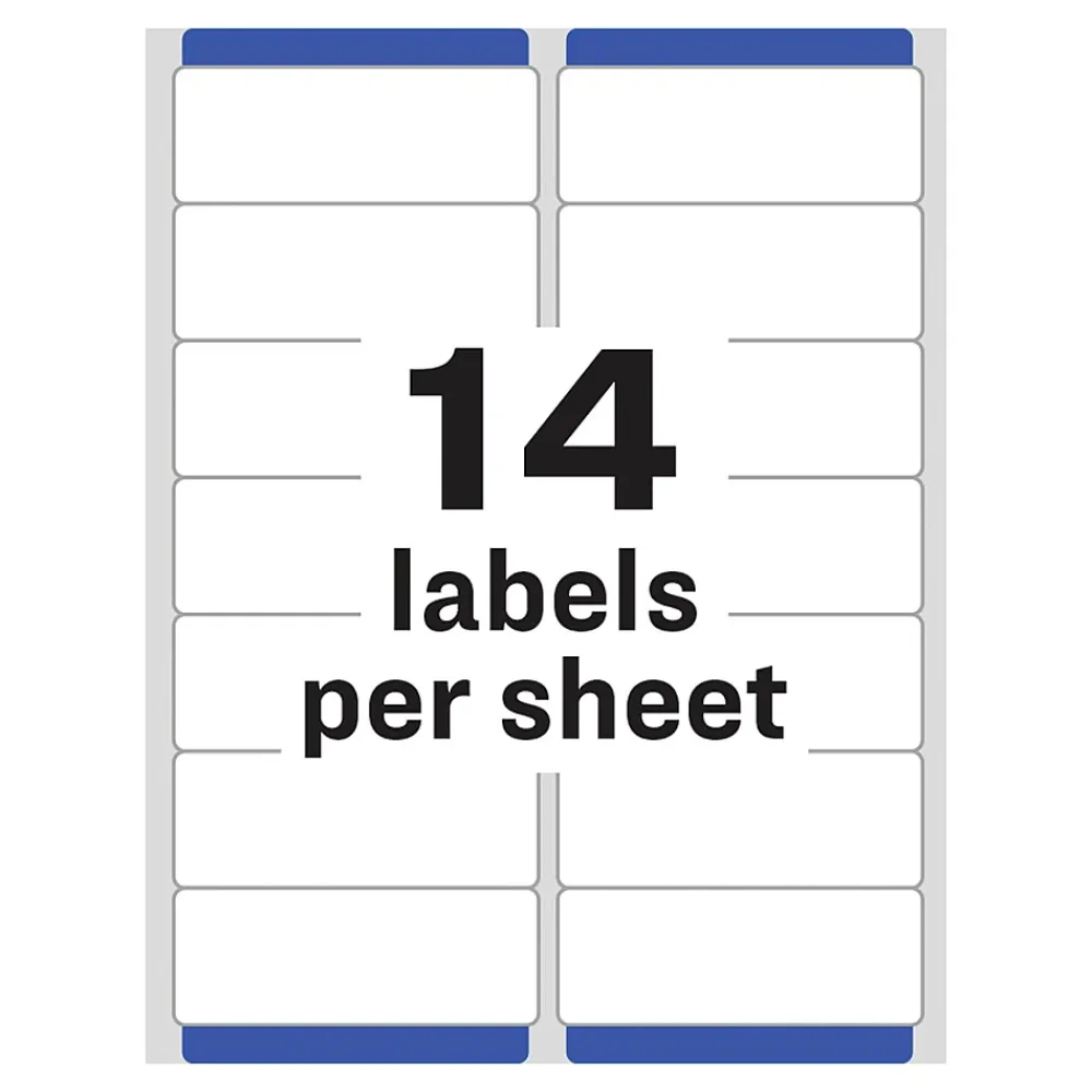 Hot Avery Easy Peel Laser Address Labels, 1-1/3" x 4", Clear, 700 Labels/Box (5662)