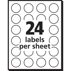 Labels|Avery Easy Peel Laser Color-Coding Labels, 3/4