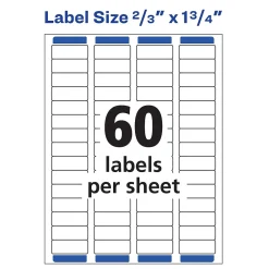 Outlet Avery Easy Peel Laser Return Address Labels, 2/3