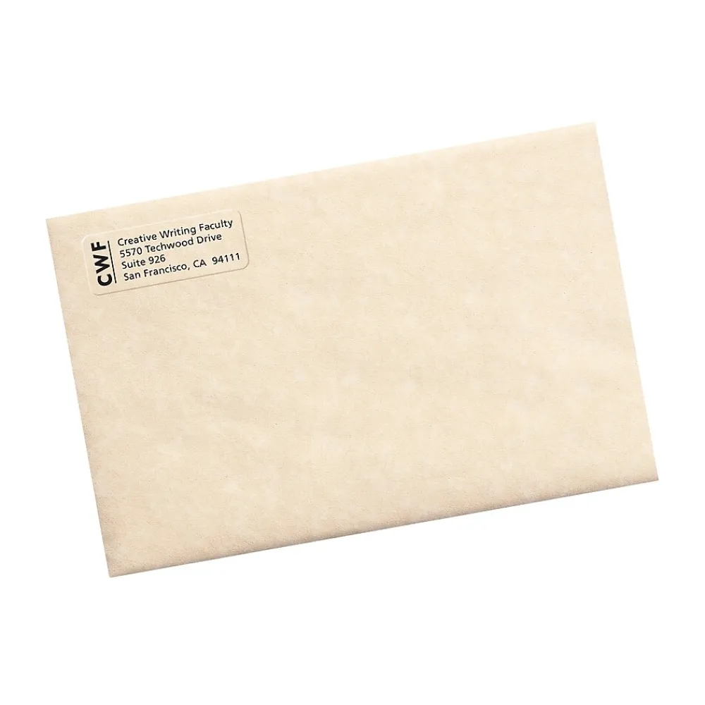 Hot Avery Easy Peel Laser Return Address Labels, 2/3" x 1-3/4", Clear, 600 Labels/Pack (15695)