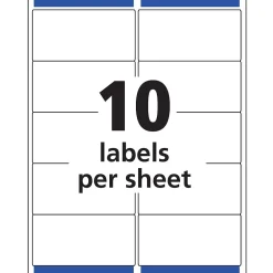 Labels|Avery Easy Peel Laser Shipping Labels, 2