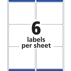 Outlet Avery Easy Peel Laser Shipping Labels, 3-1/3